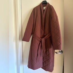 MANGO quilted coat. Size Small.
